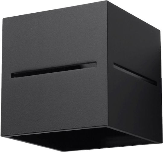 Sollux Lobo Lumină De perete Negru 13x13x13cm