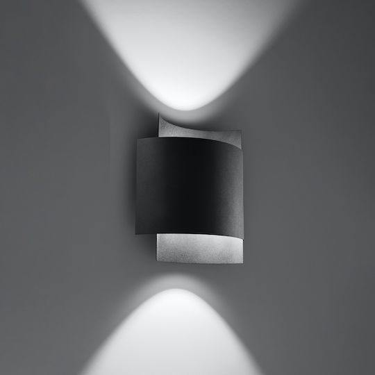 Sollux Impact Lamp Wall Black 40x20x16cm