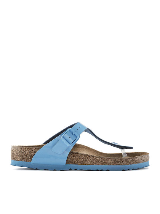 Classic Gizeh Γυναικεία Ανατομικά Σανδάλια Γαλάζιο Regular Fit