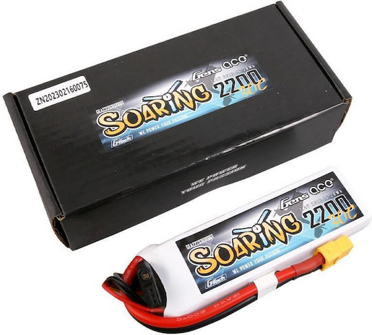 Gens Ace Soaring Μπαταρία Li-Po 7.4V 2200mAh 30C 2S XT60 για Τηλεκατευθυνόμενο