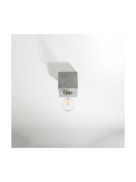 Sollux Ceiling Mount Light 13cm Gray with Socket E27