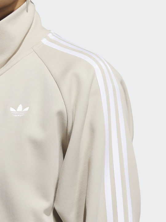 Adidas Skate Women's Short Lifestyle Jacket for Spring or Autumn Beige