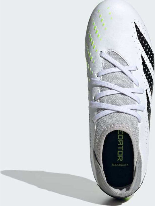 Accuracy.3 Kids Molded Soccer Shoes with Sock White