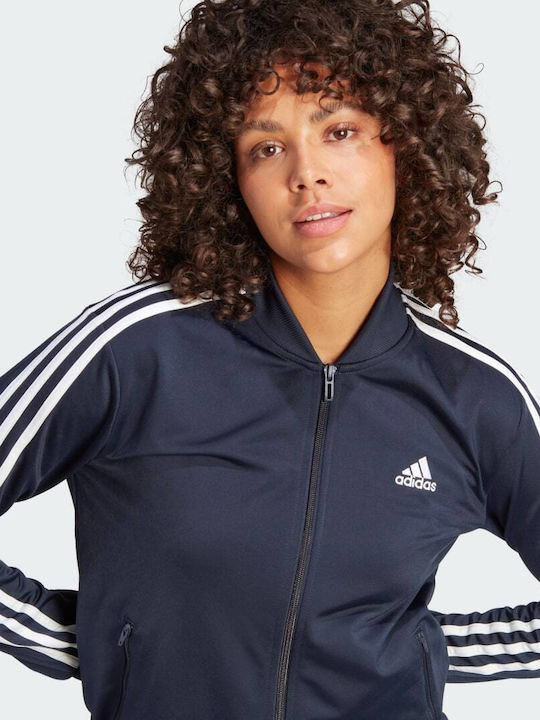 Adidas Essentials 3-Stripes Γυναικείο Σετ Φόρμας Navy Μπλε