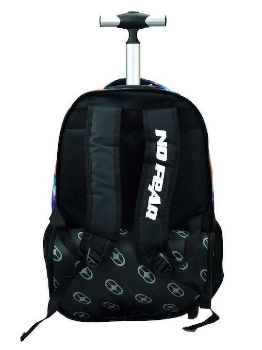 No Fear School Bag Trolley Elementary, Elementary Multicolour with Water Bottle Holder 30Liters