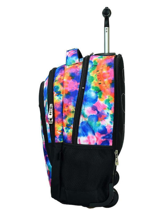 No Fear School Bag Trolley Elementary, Elementary Multicolour with Water Bottle Holder 30Liters