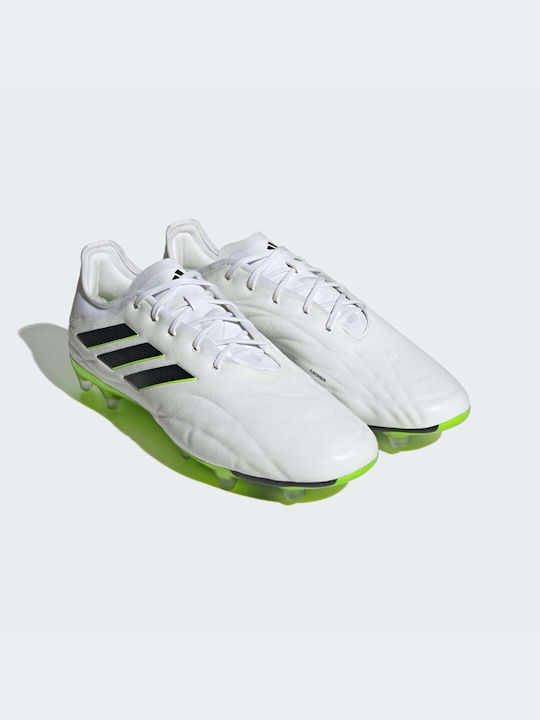 Adidas Low Football Shoes FG with Cleats Cloud White / Core Black / Lucid Lemon
