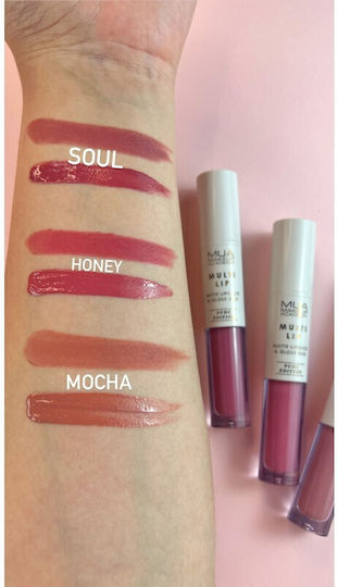 MUA Multi Lip Duo Nude Edition Дълготраен Течен Червило Матов Мока 3.2gr