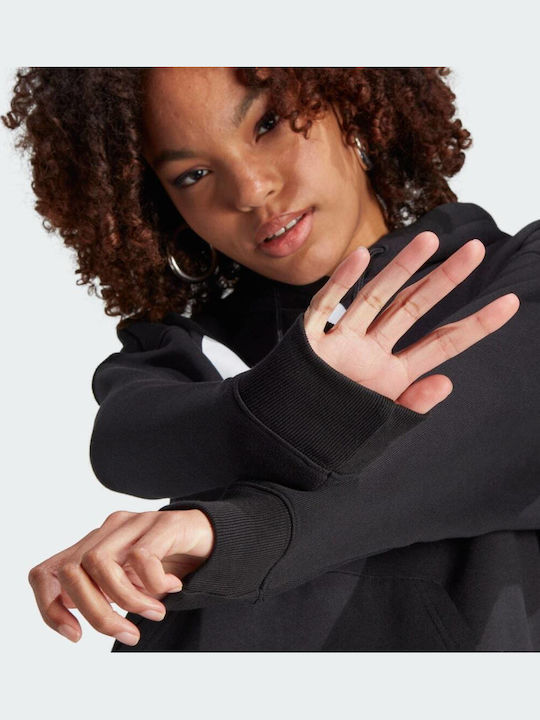 Trefoil Women's Sweatshirt Hooded Black