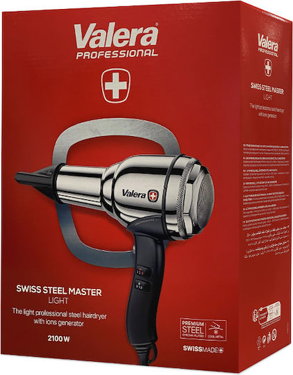 Valera Swiss Steel Master Light Chrome Haartrockner Turbo mit Diffusor 2100W
