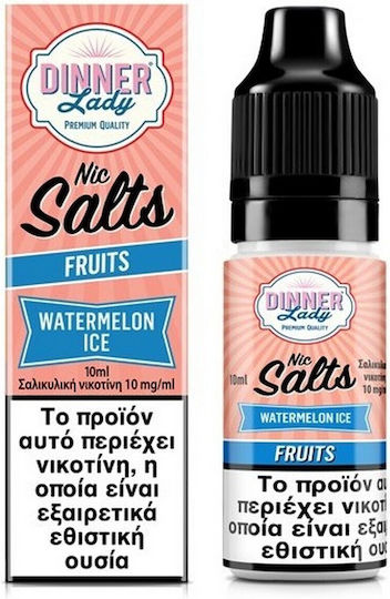 Dinner Lady Έτοιμο Υγρό Αναπλήρωσης Nic Salts Watermelon Ice 20mg 10ml