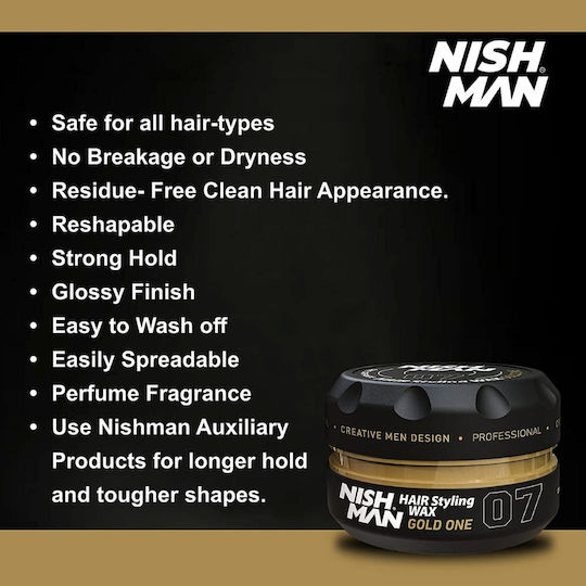 NISHMAN Aqua Wax 07 Gold One Свещ
