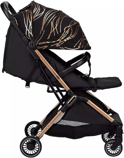 FreeOn Unique Baby Stroller Suitable for Newborn Black & Gold 6.6kg