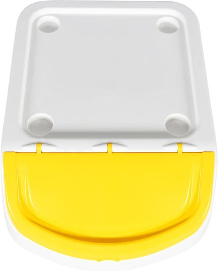vidaXL Coș de Reciclare Plastic Alb 120lt 3buc
