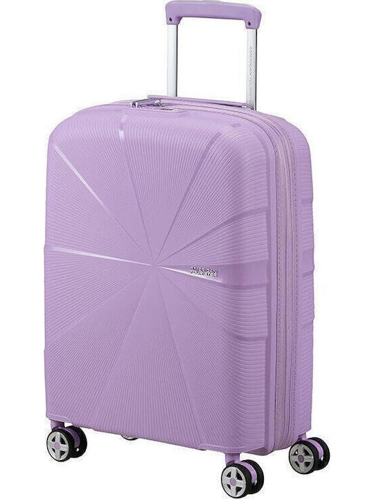 American Tourister Starvibe Βαλίτσα Ταξιδίου Καμπίνας Σκληρή Λεβάντα με 4 Ρόδες Ύψους 55εκ.