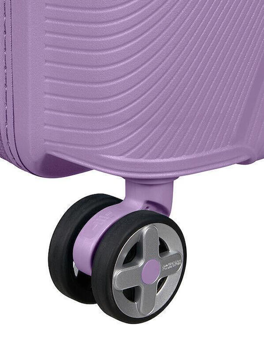 American Tourister Starvibe Βαλίτσα Ταξιδίου Καμπίνας Σκληρή Λεβάντα με 4 Ρόδες Ύψους 55εκ.