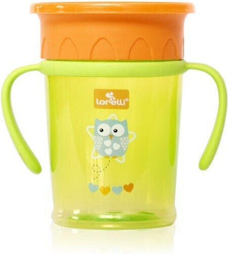 Lorelli Baby Cup All Around made of Plastic Green 270ml for 12m+m+