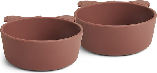 Nuuroo Baby Food Plate Alex Koala Made of Silicone Mahogany 2 Pieces