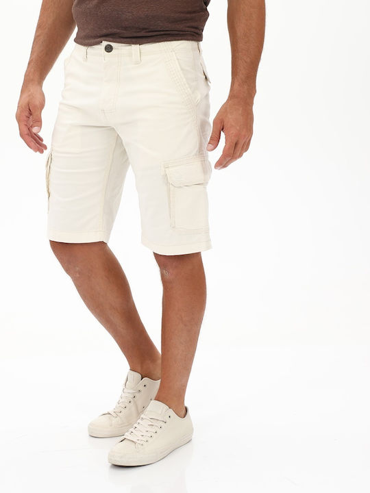 Herrenshorts Cargo Ecru