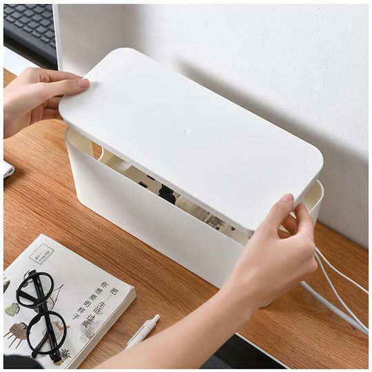 Cable Box 23.5x11.5x12 cm Λευκό AT0000944 1τμχ