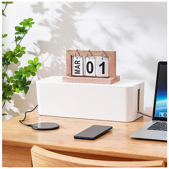 Cable Box 23.5x11.5x12 cm Λευκό AT0000944 1τμχ