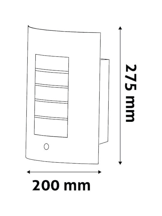 Avide Wall-Mounted Outdoor Ceiling Light E27 IP44 20εκ.