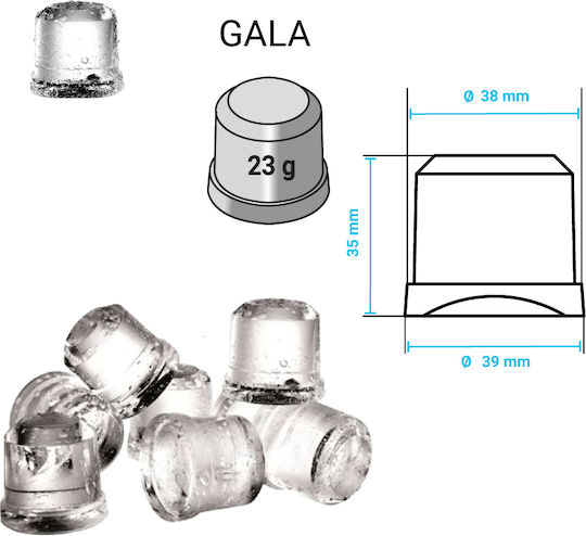 ITV Ice Makers Παγομηχανή mit Tagesproduktion von 47kg Gala NG 45Α