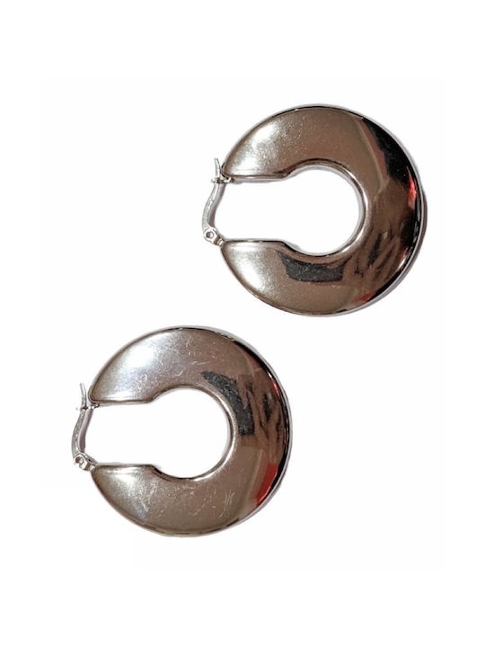 Tatu Moyo Earrings Hoops made of Steel Gold Plated