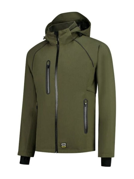 Tricorp T54TA Work Jacket with Removable Lining and Detachable Hood Green
