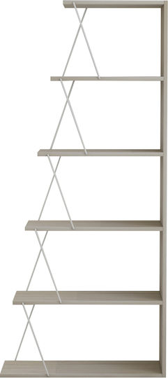 Βιβλιοθήκη Mini Tars Μπεζ 65x22x146εκ.