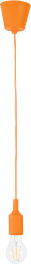 GloboStar Cablito Orange Pendant Ceiling Light with E27 Socket 4x110x110cm