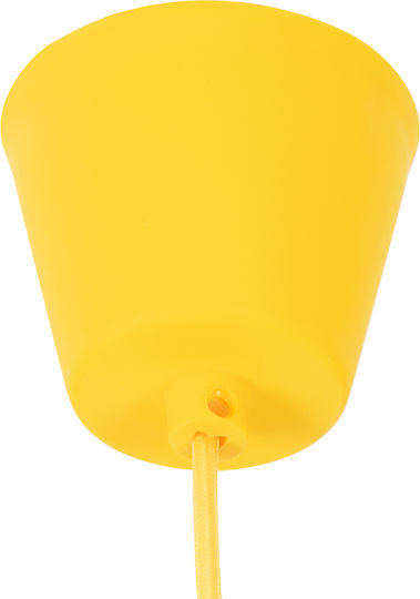 GloboStar Cablito Deckenleuchte Gelb mit Lampenbirnensockel E27 4x110x110cm