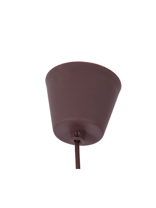 GloboStar Cablito Pendant Light Brown with Socket E27 4x110cm