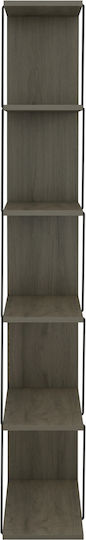 Βιβλιοθήκη Olive Grey 65x24x146εκ.