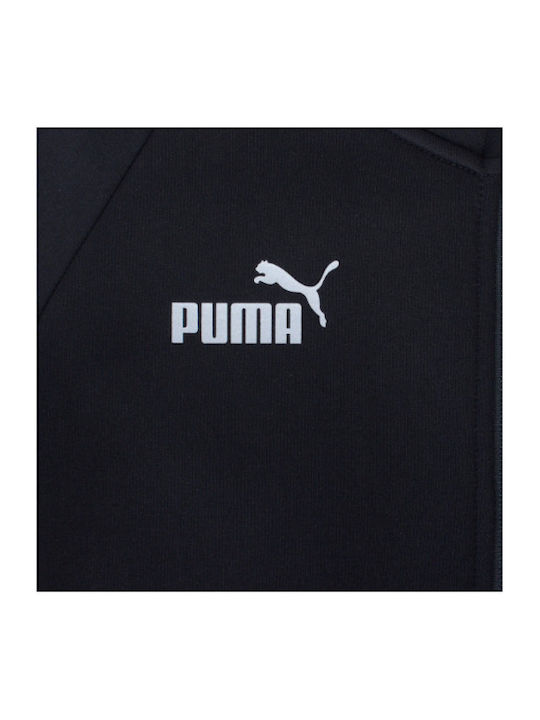 TeamFinal Cardigan pentru Bărbați cu Glugă Neagră