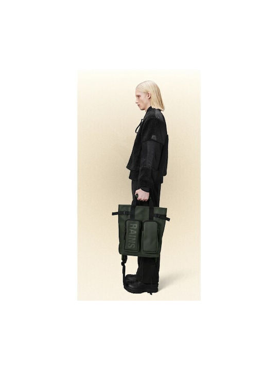 Rains Stoff Rucksack Oil Green