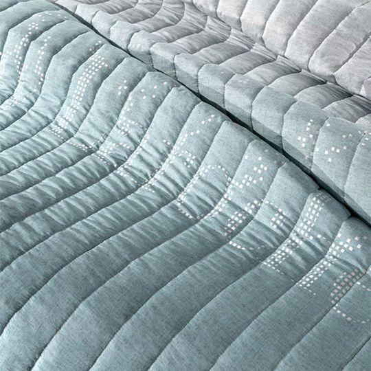 Guy Laroche Dotty Κουβερλί Υπέρδιπλο Aqua 220x240cm