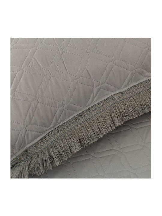 Borea Dahlia Set Coverlet Queen Size from Polyester Pink 220x240cm 3pcs