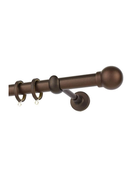 Zogometal Metallisch Vorhangstange Rustique Collection Einfach Φ25mm 200cm Dirty Rust
