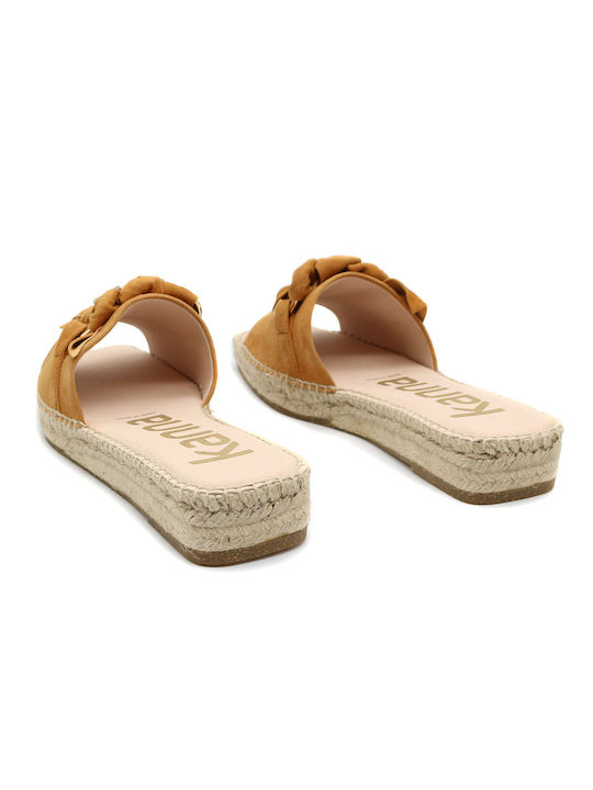 Kanna Women's Flat Sandals in Brown Color