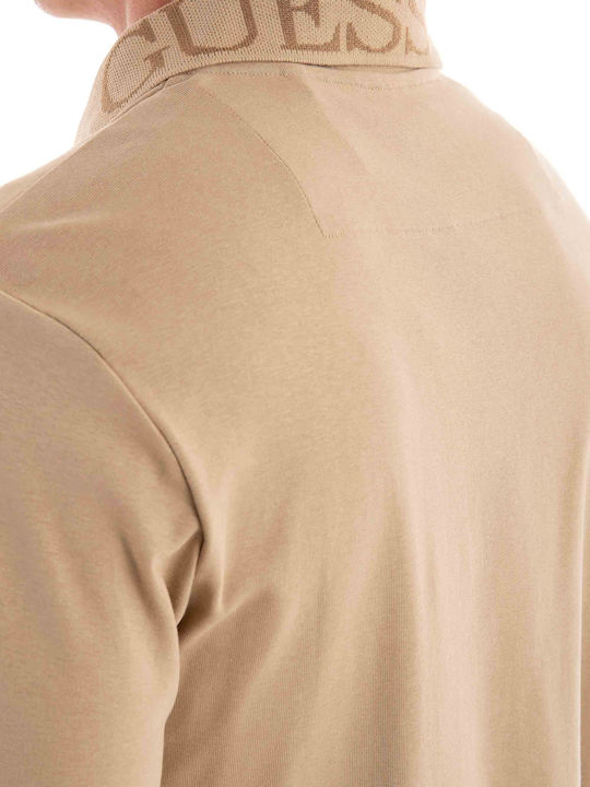 Guess Men's Blouse Polo Beige