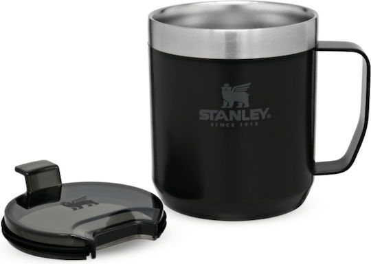 Stanley Classic Legendary Camp Mug Glass Thermos Stainless Steel BPA Free 350ml Matte Black With Handle