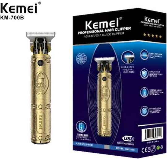 Kemei Rechargeable Hair Clipper Gold KM-700B