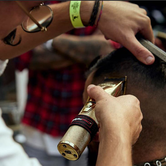 Babyliss Pro Επαγγελματική Επαναφορτιζόμενη Κουρευτική Μηχανή Χρυσή FX8700GE