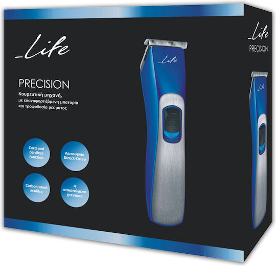 Life Precision Κουρευτική Μηχανή Μπλε 221-0116