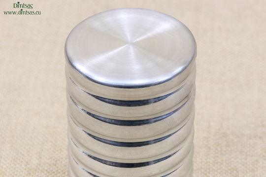 Serviettenhalter Silber 7.2x7.2cm DISM0119