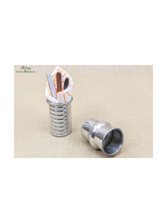 Metallic Napkin Holder Silver 7.2x7.2cm DISM0118