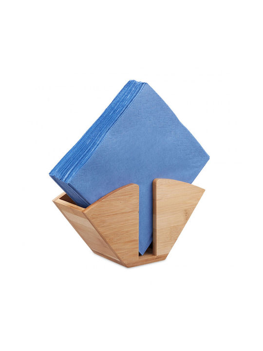 Relaxdays Wooden Napkin Holder Brown 10021557