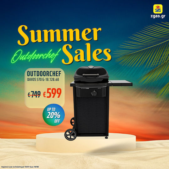 Outdoorchef Davos 570 G Gasgrill Rost 54cmx54cmcm mit 1 cm 8.5kW