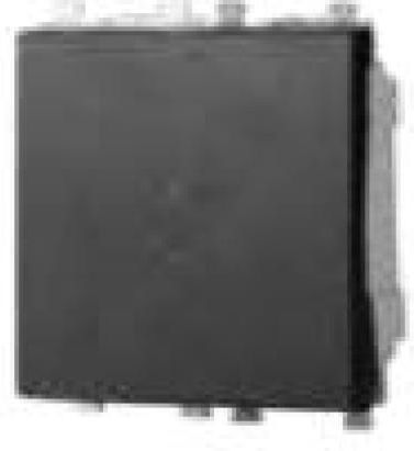 Lineme Front Plate Wall Push Bell Button without Frame with Indicator Light Black 50-02408-2
